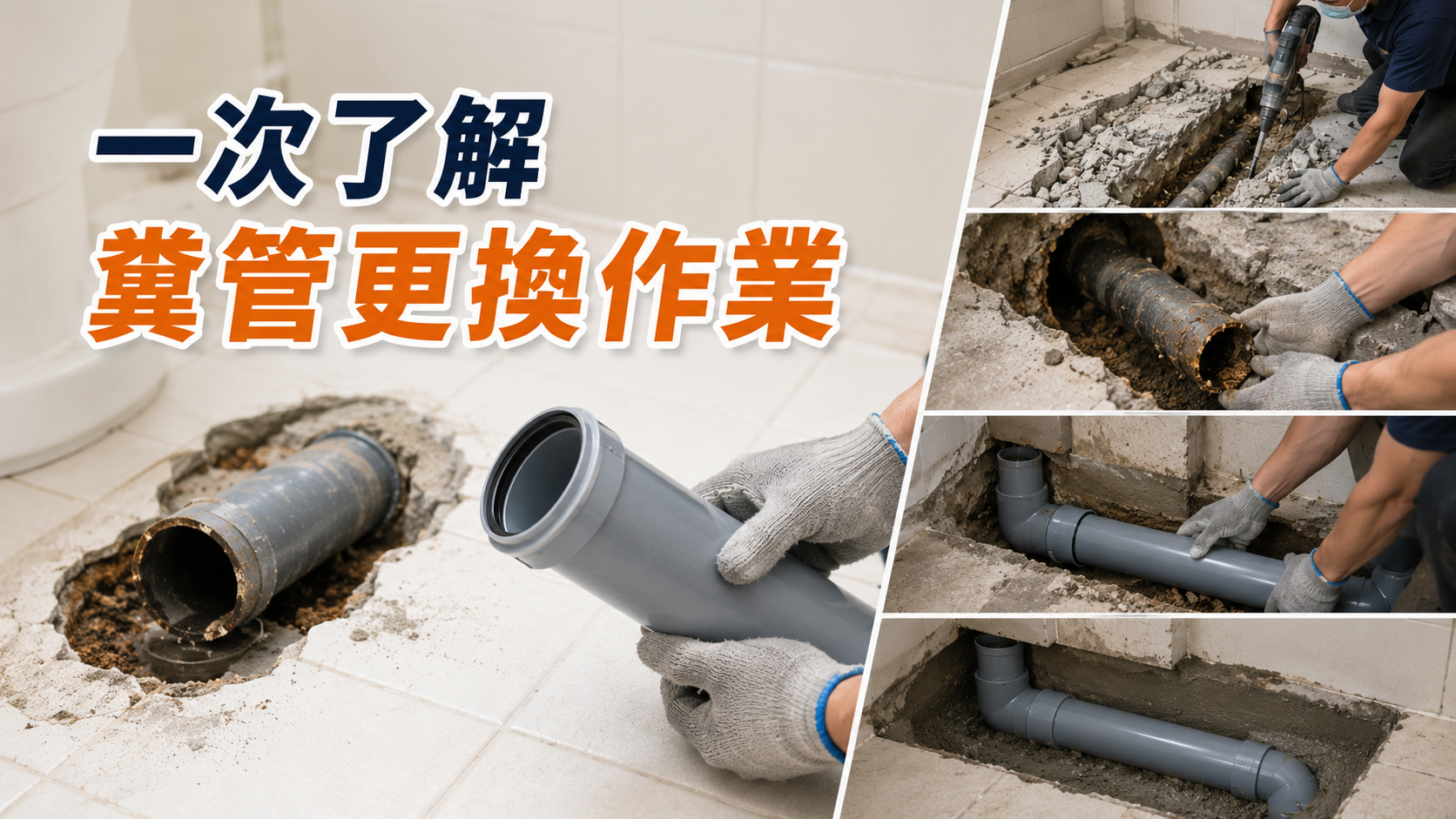 一次了解糞管更換作業