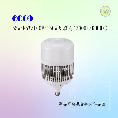 【修繕家】55W/85W/100W/150W大球泡(6009)